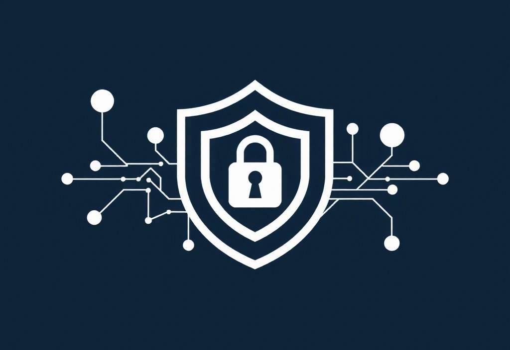 Ilustracja przedstawiająca tarczę ochronną symbolizującą prywatność danych